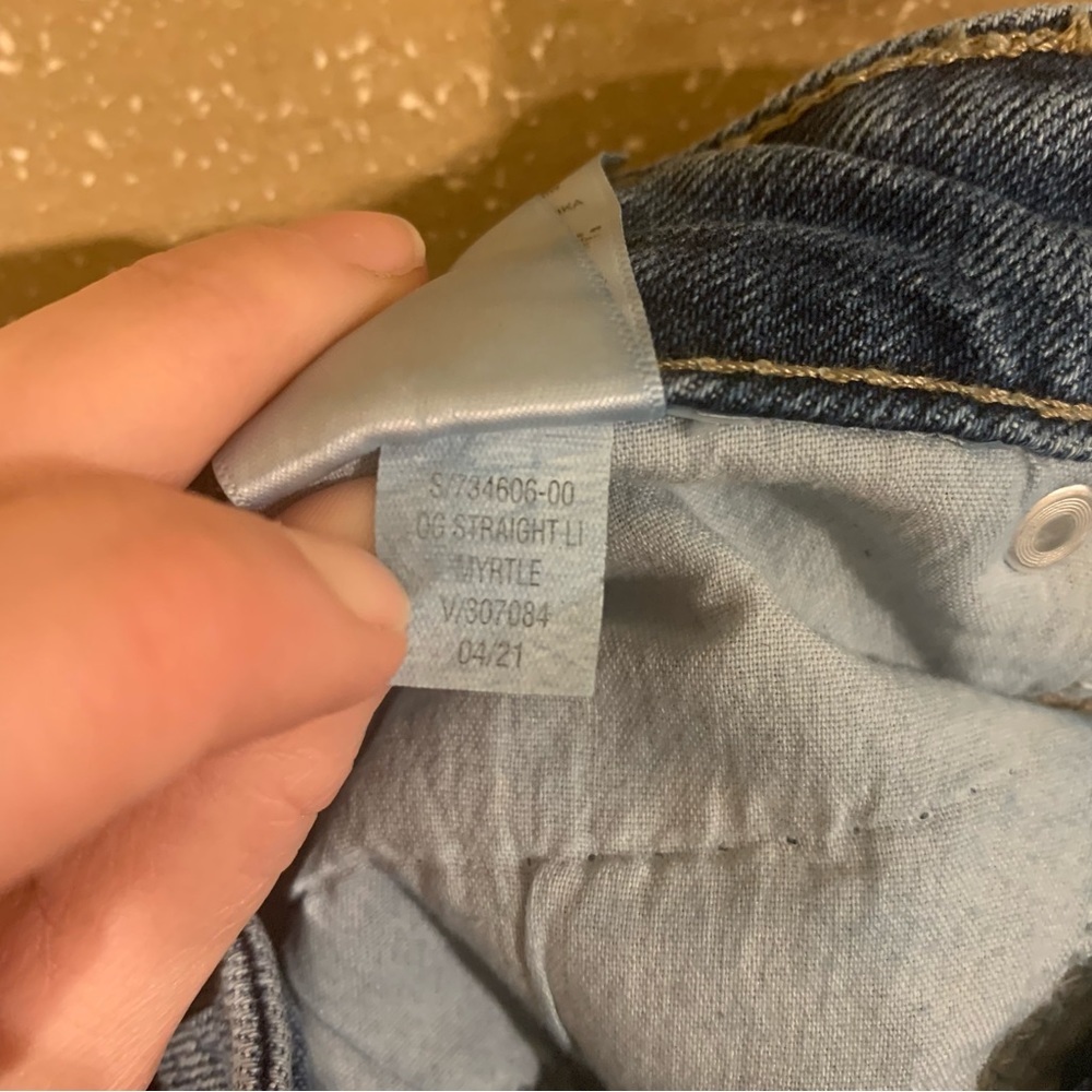 2 FOR $15 Old Navy O.G. Straight High-Rise Secret Slim Pockets Jeans Size 12 - Picture 9 of 9